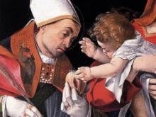 St. Ignatius of Antioch with the child Jesus.